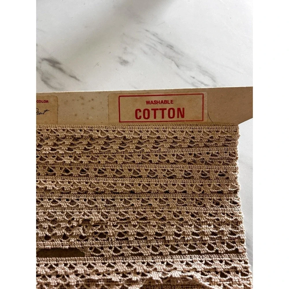 Vintage Small Natural Cotton Lace 1/2